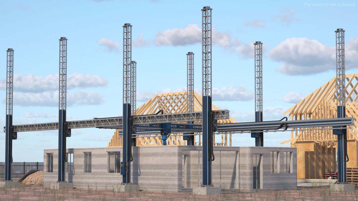 3D model Printing a Large Building