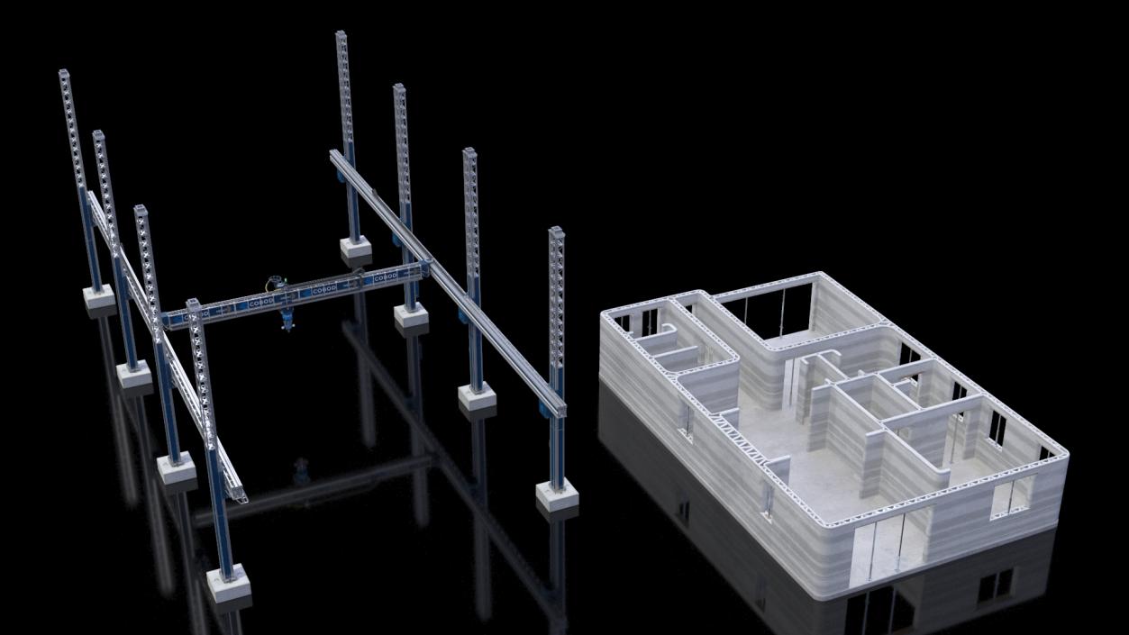 3D model Printing a Large Building