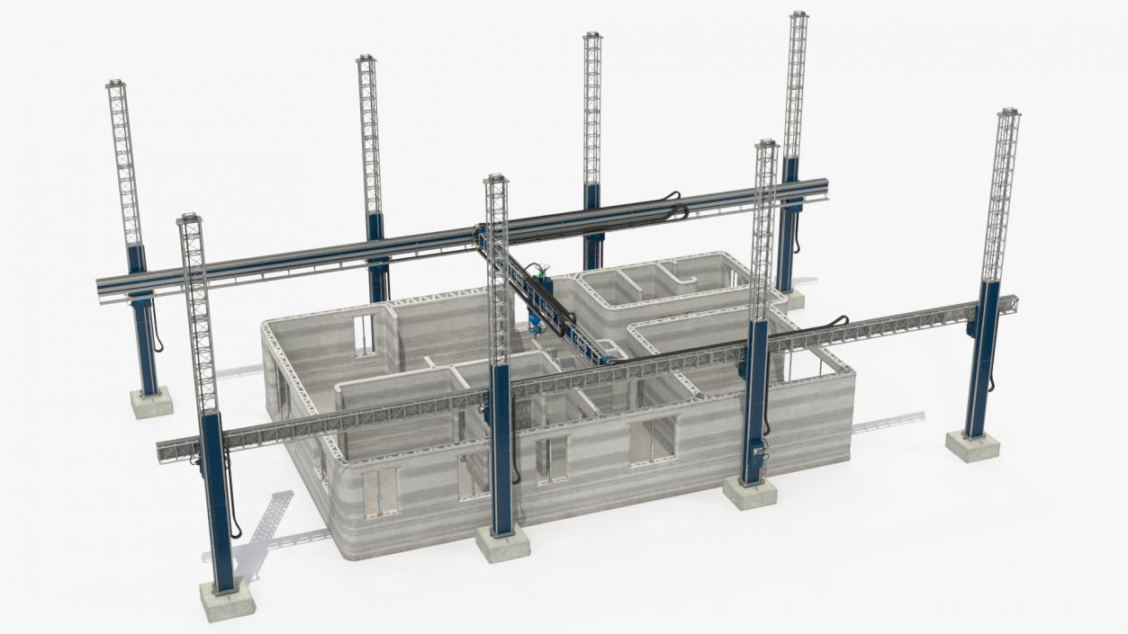 3D model Printing a Large Building