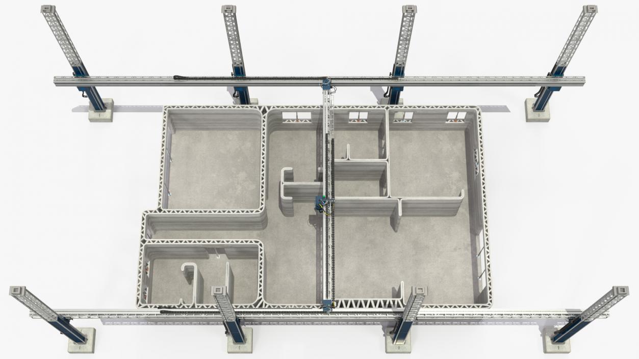 3D model Printing a Large Building