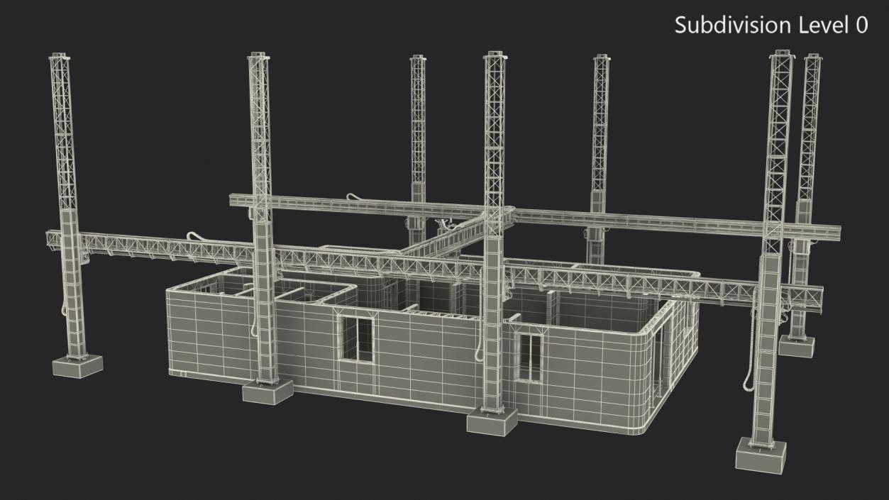 3D model Printing a Large Building