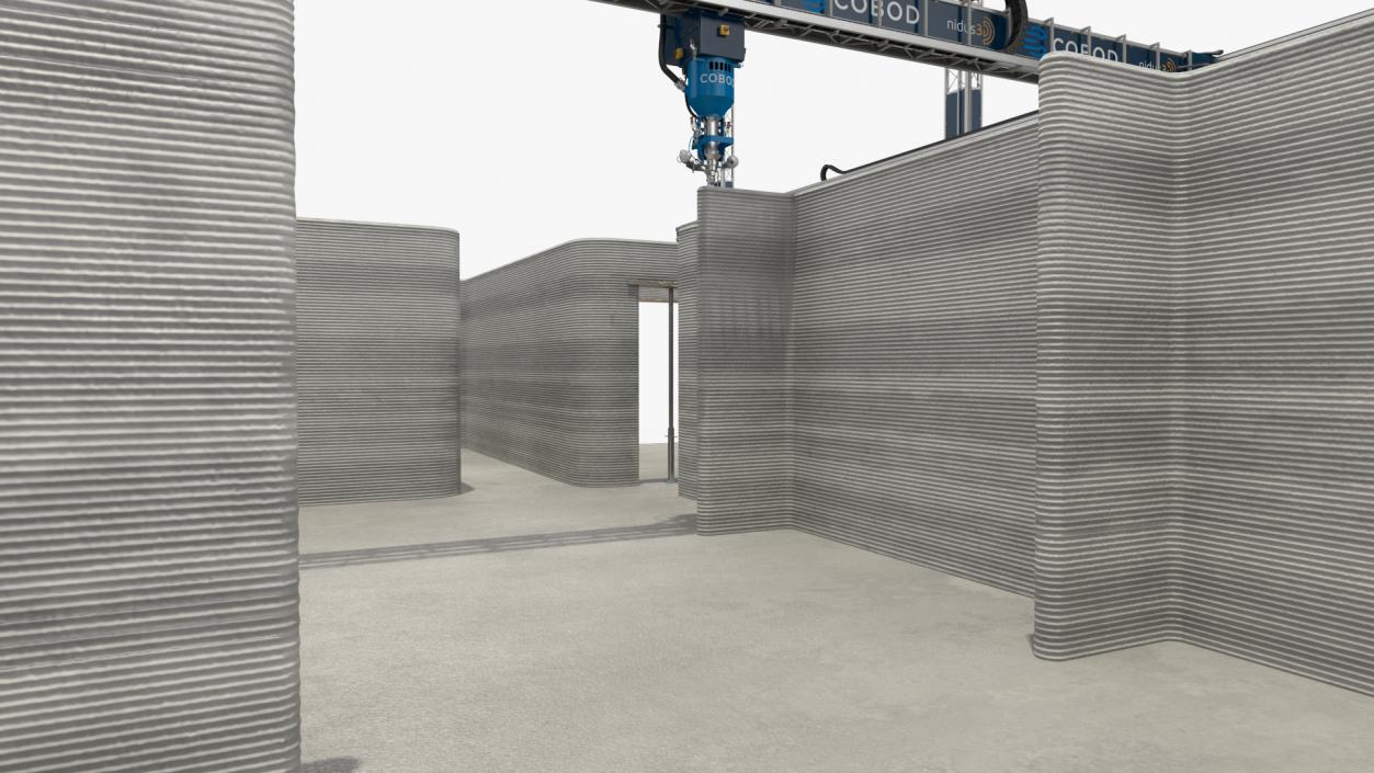 3D model Printing a Large Building