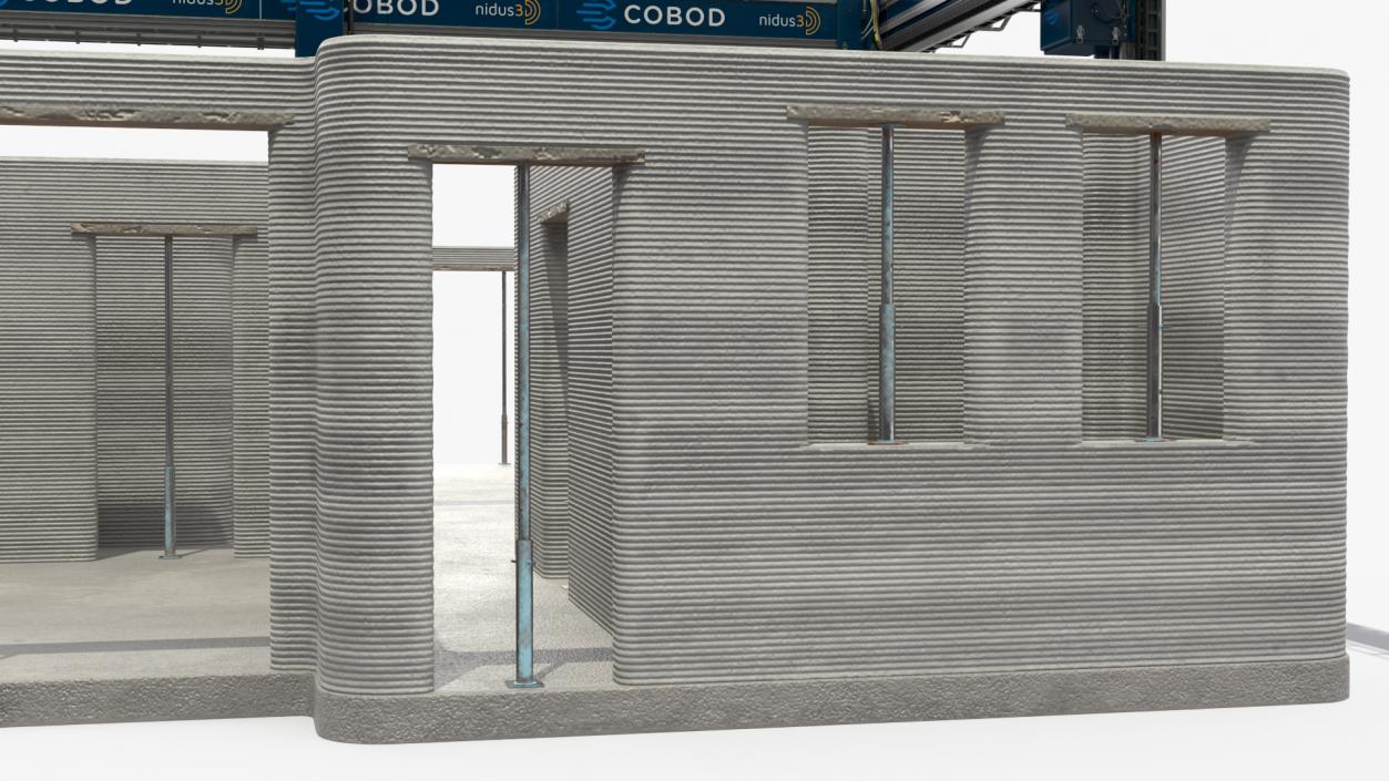 3D model Printing a Large Building