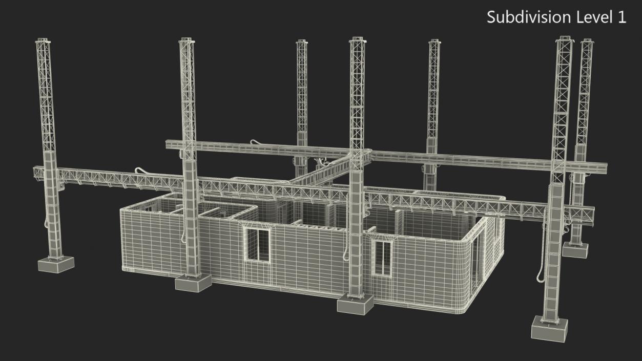 3D model Printing a Large Building