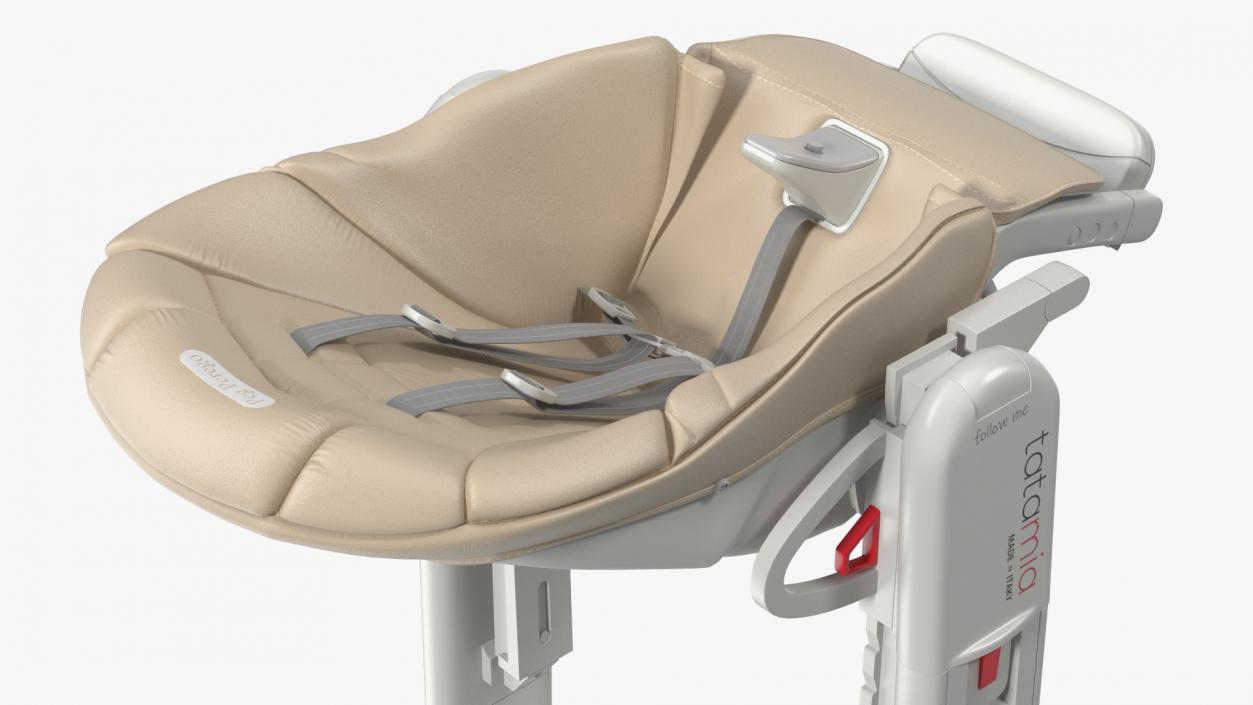 3D Baby High Chair Peg Perego Horizontal Beige model