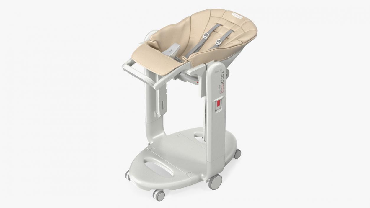 3D Baby High Chair Peg Perego Horizontal Beige model