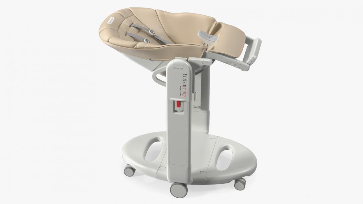 3D Baby High Chair Peg Perego Horizontal Beige model