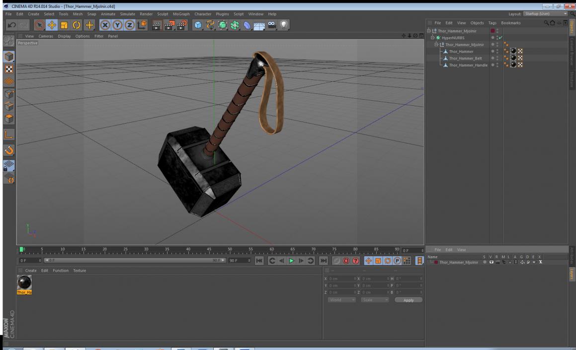 Thor Hammer Mjolnir 3D model