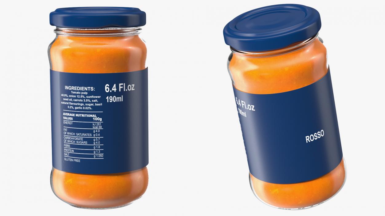 3D Rosso Pasta Sauce Pot