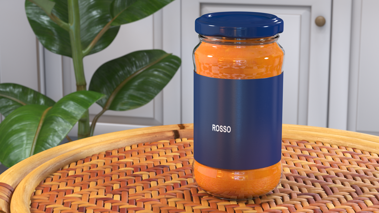 3D Rosso Pasta Sauce Pot