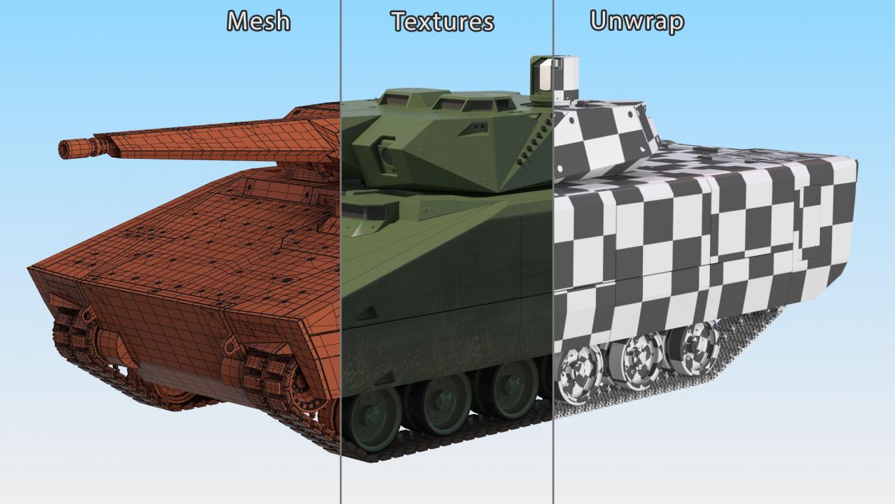 3D New Generation Tracked Infantry Fighting Vehicle model