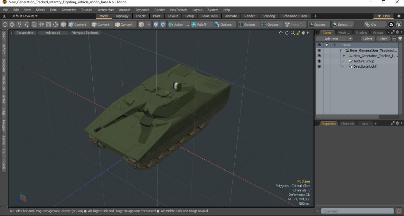 3D New Generation Tracked Infantry Fighting Vehicle model