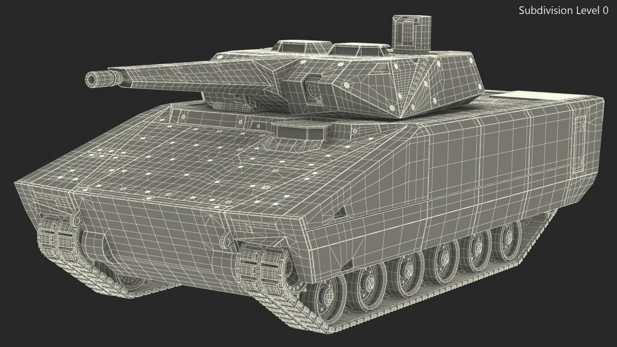 3D New Generation Tracked Infantry Fighting Vehicle model