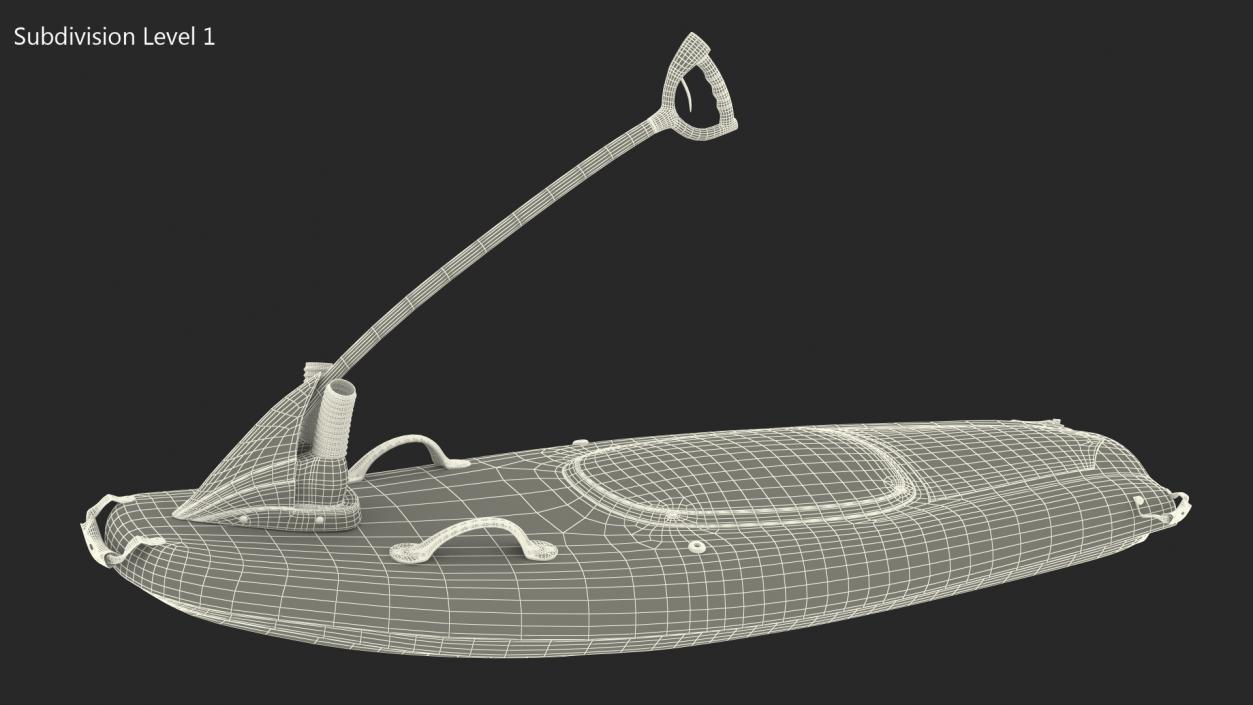 3D Jet Surfboard model