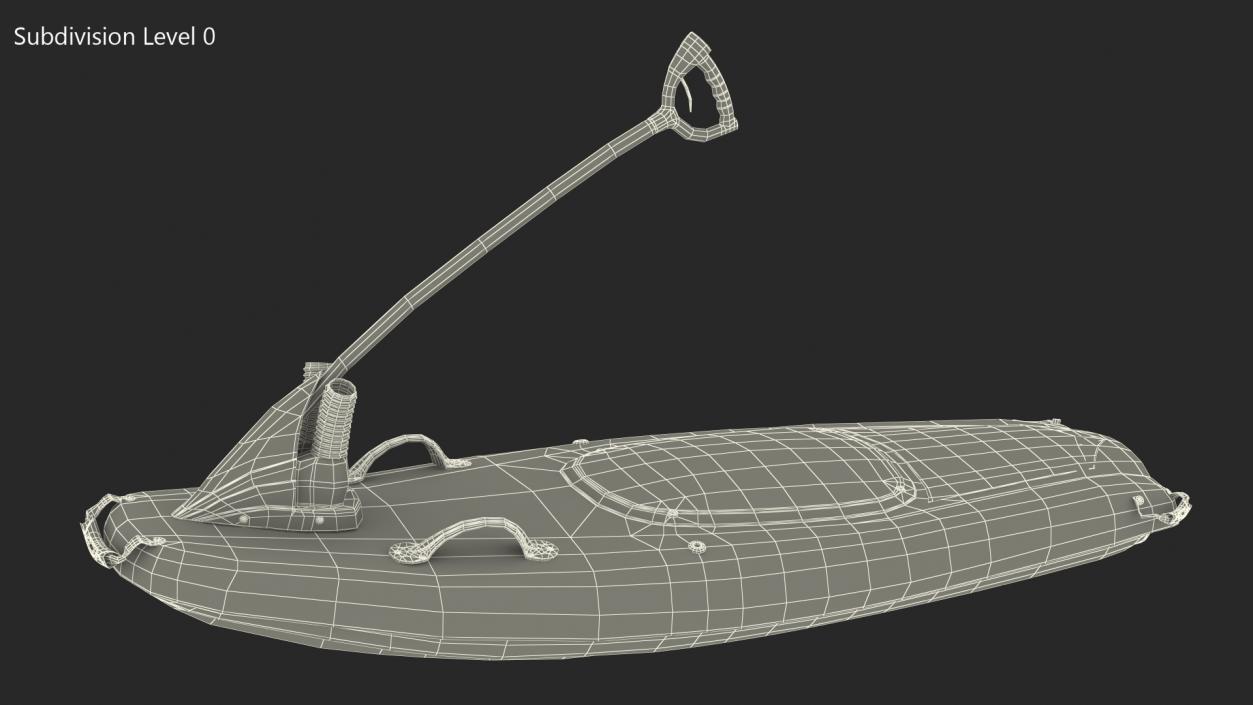 3D Jet Surfboard model