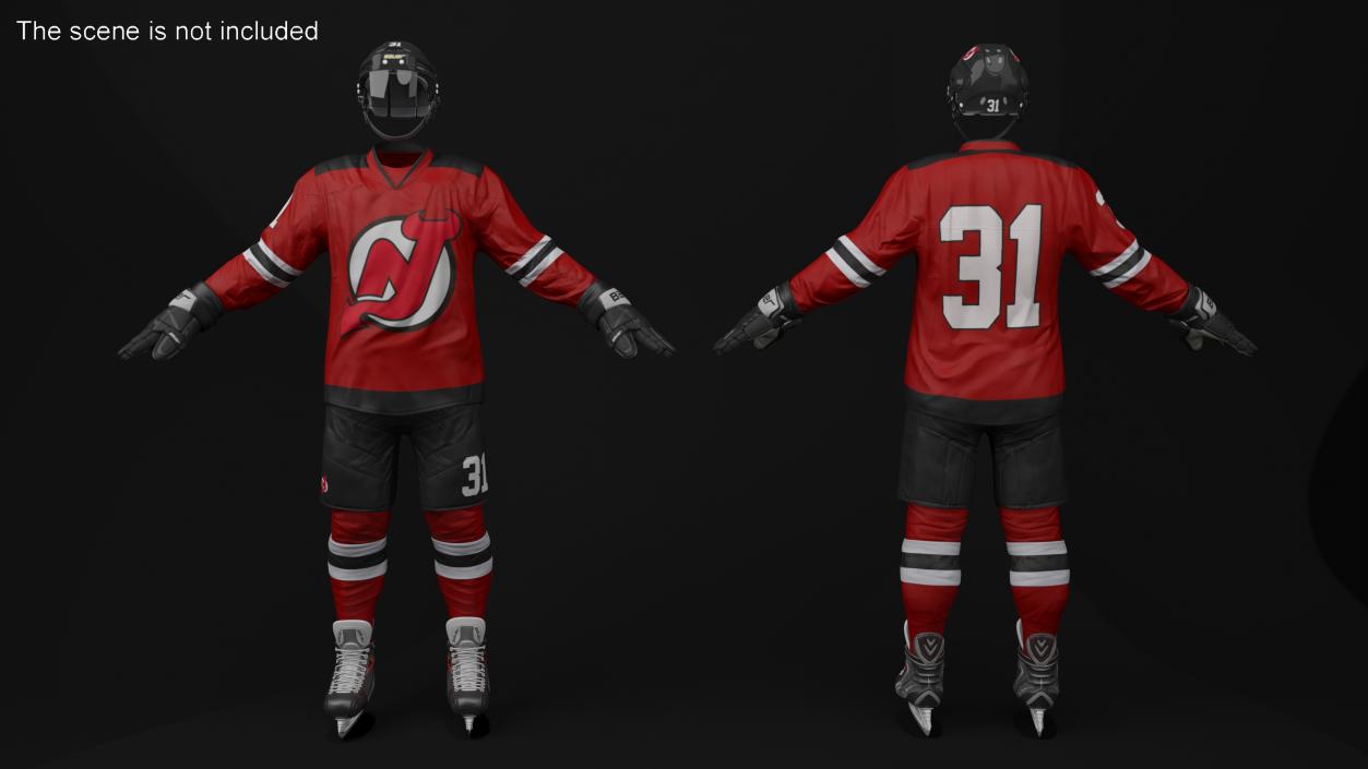 Hockey Uniform New Jersey Devils 3D