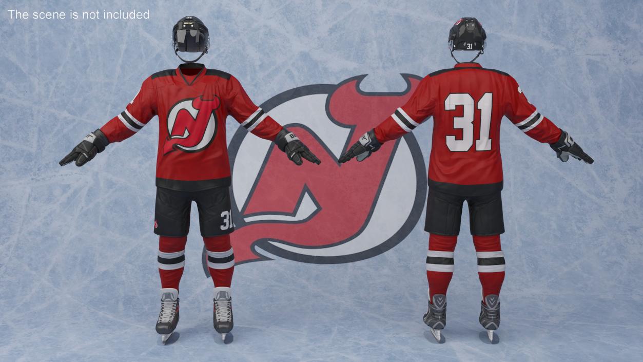 Hockey Uniform New Jersey Devils 3D