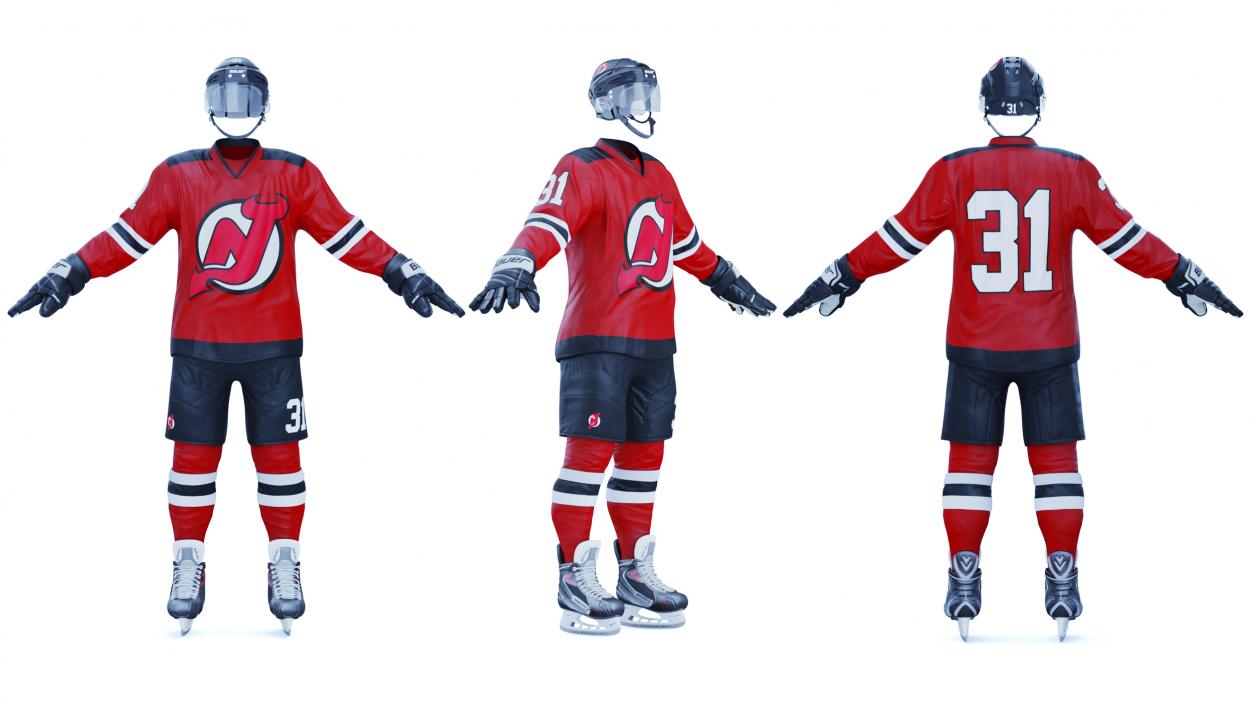 Hockey Uniform New Jersey Devils 3D