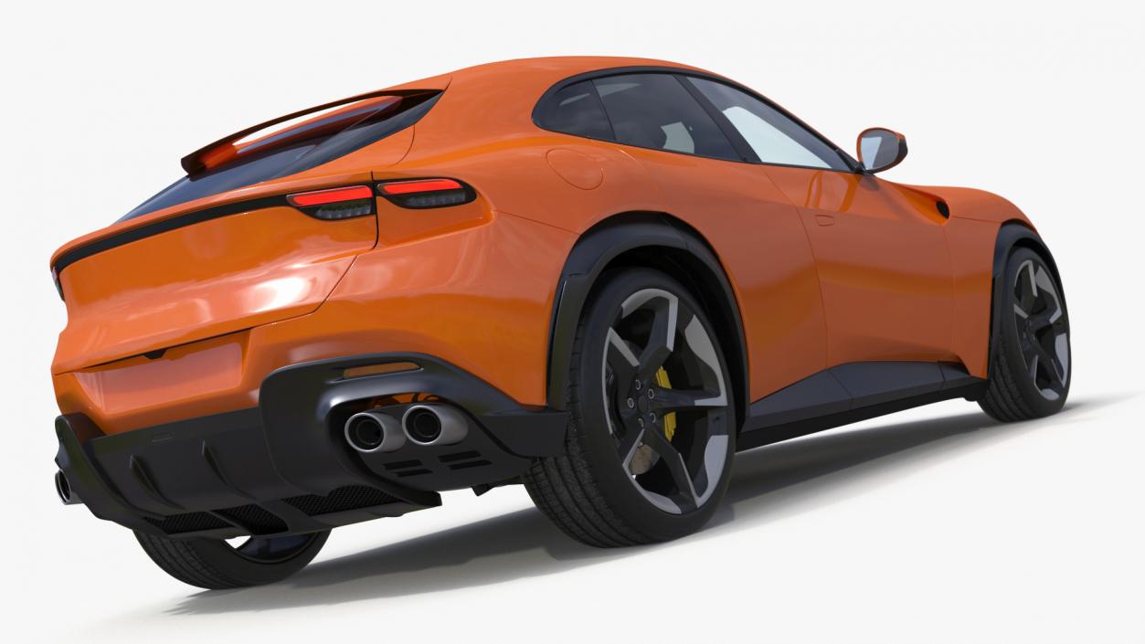 Sports Crossover Car Orange 3D