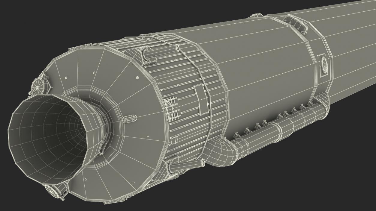 3D Angara A5 Rocket Tank