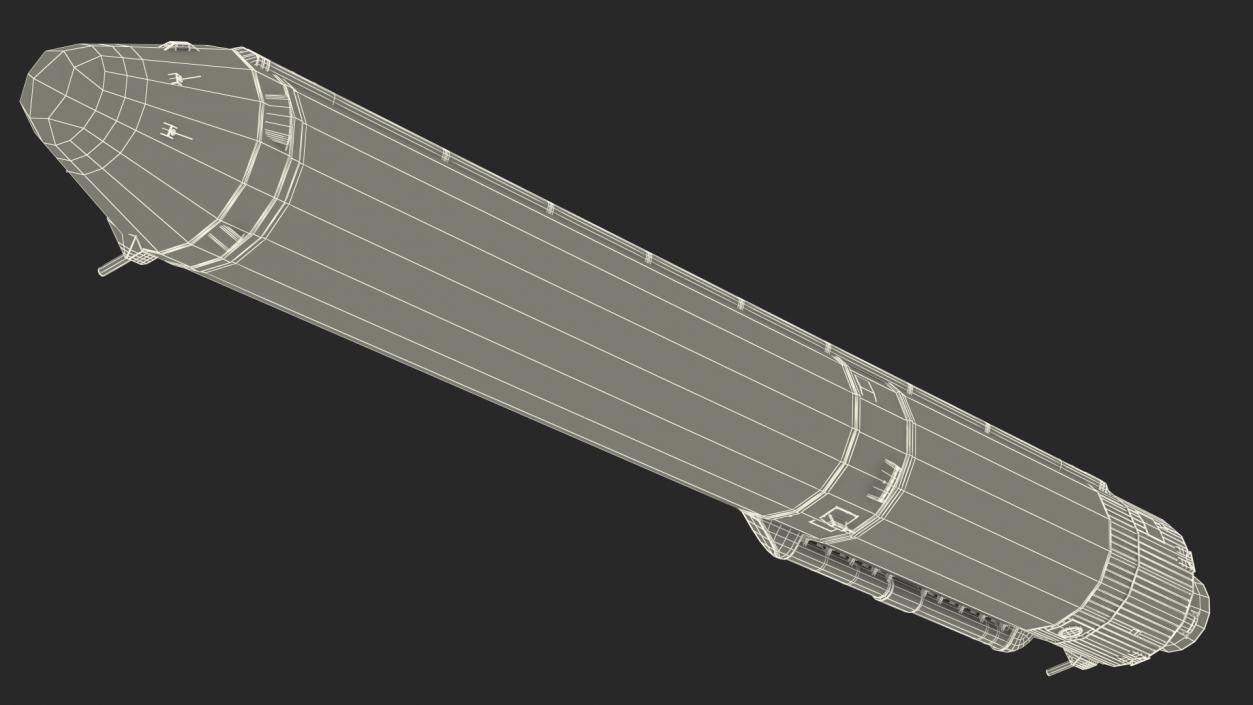 3D Angara A5 Rocket Tank