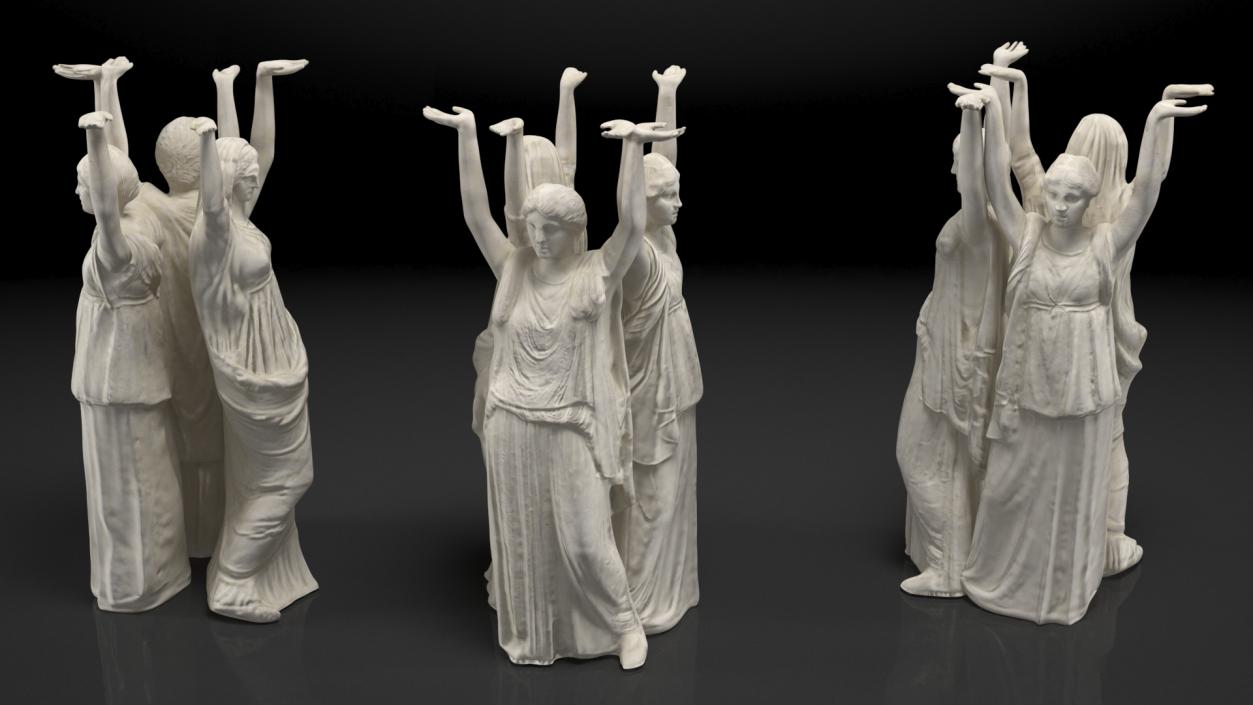 3D Nymphs Sculpture