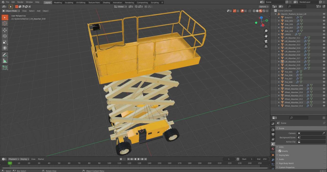 3D model Electric Platform Scissor Lift