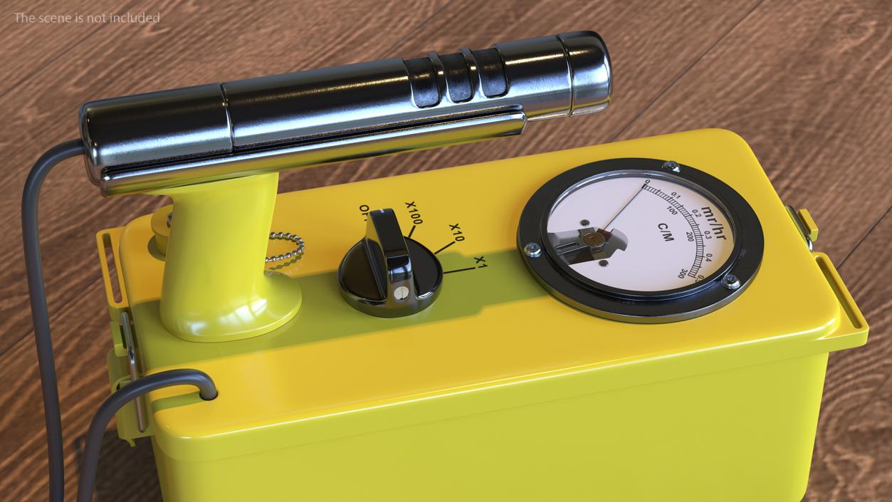 3D Civil Defence Geiger Counter model