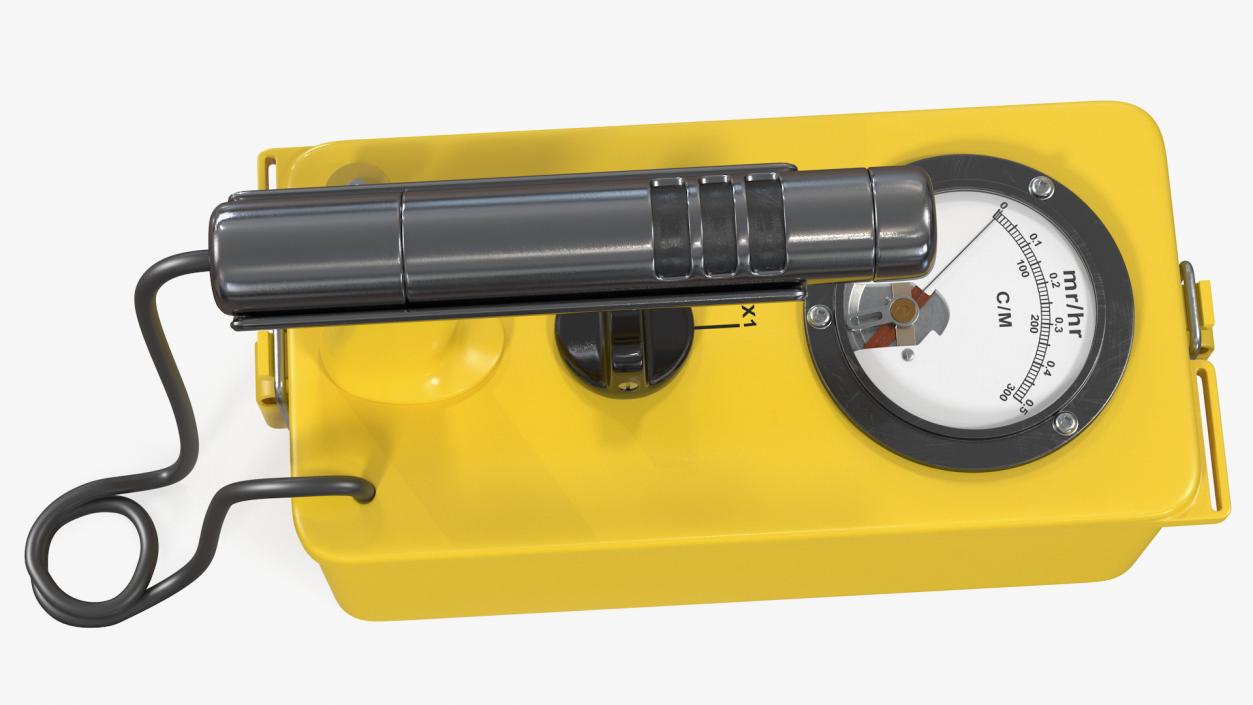 3D Civil Defence Geiger Counter model