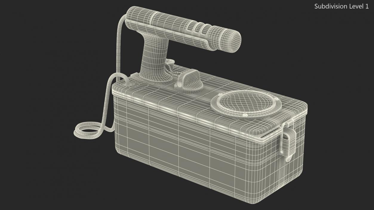 3D Civil Defence Geiger Counter model