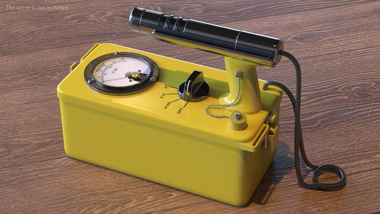 3D Civil Defence Geiger Counter model