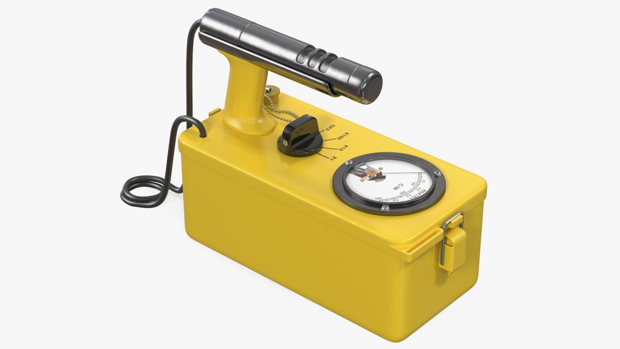 3D Civil Defence Geiger Counter model