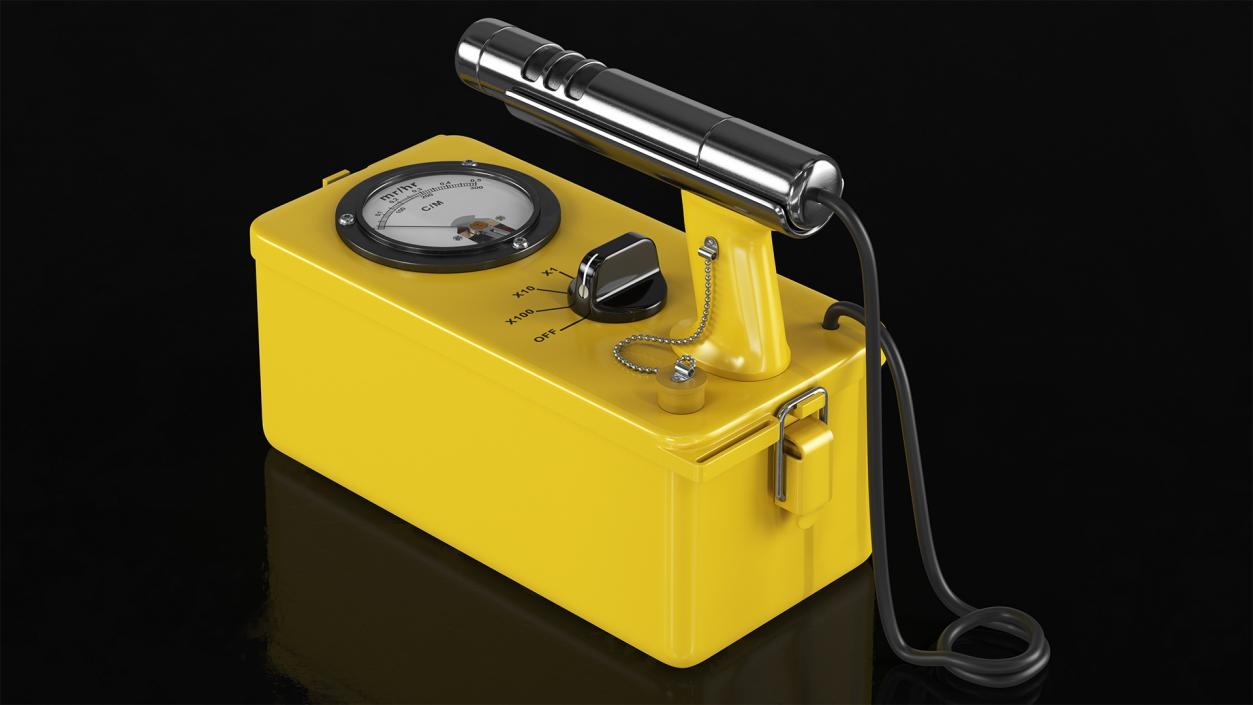 3D Civil Defence Geiger Counter model