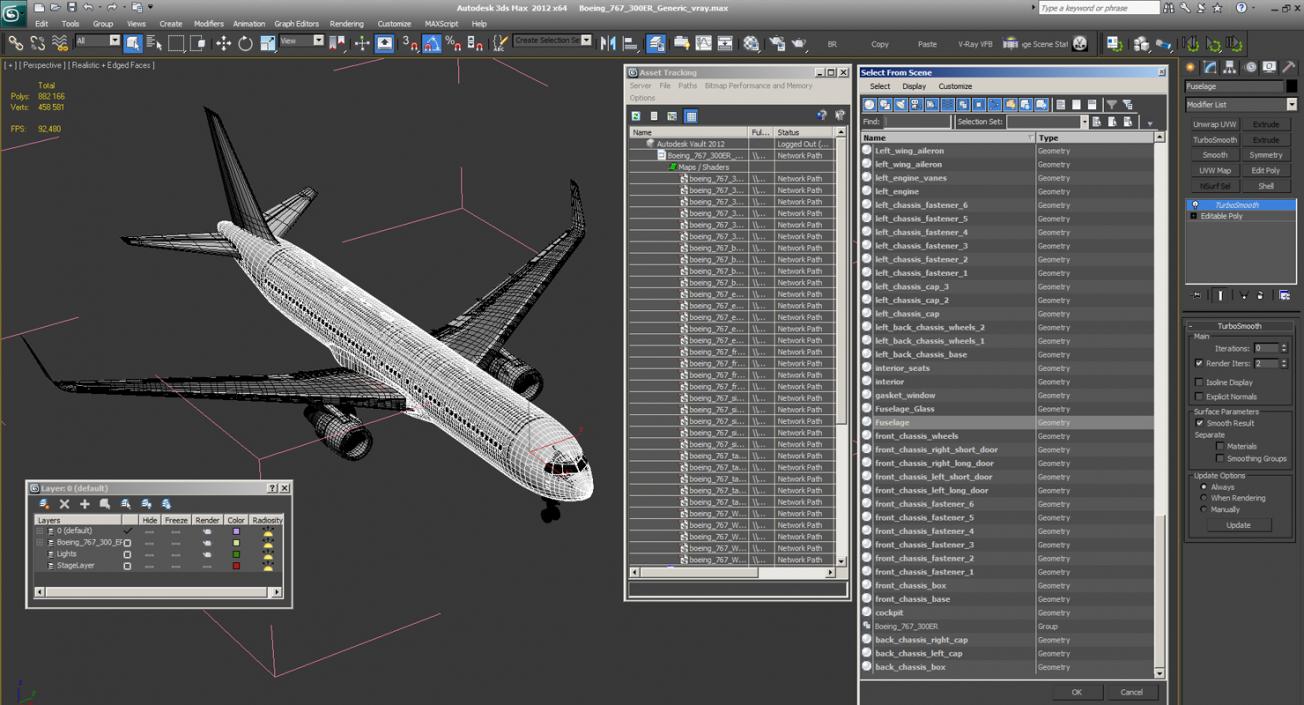 Boeing 767-300ER Generic 3D model