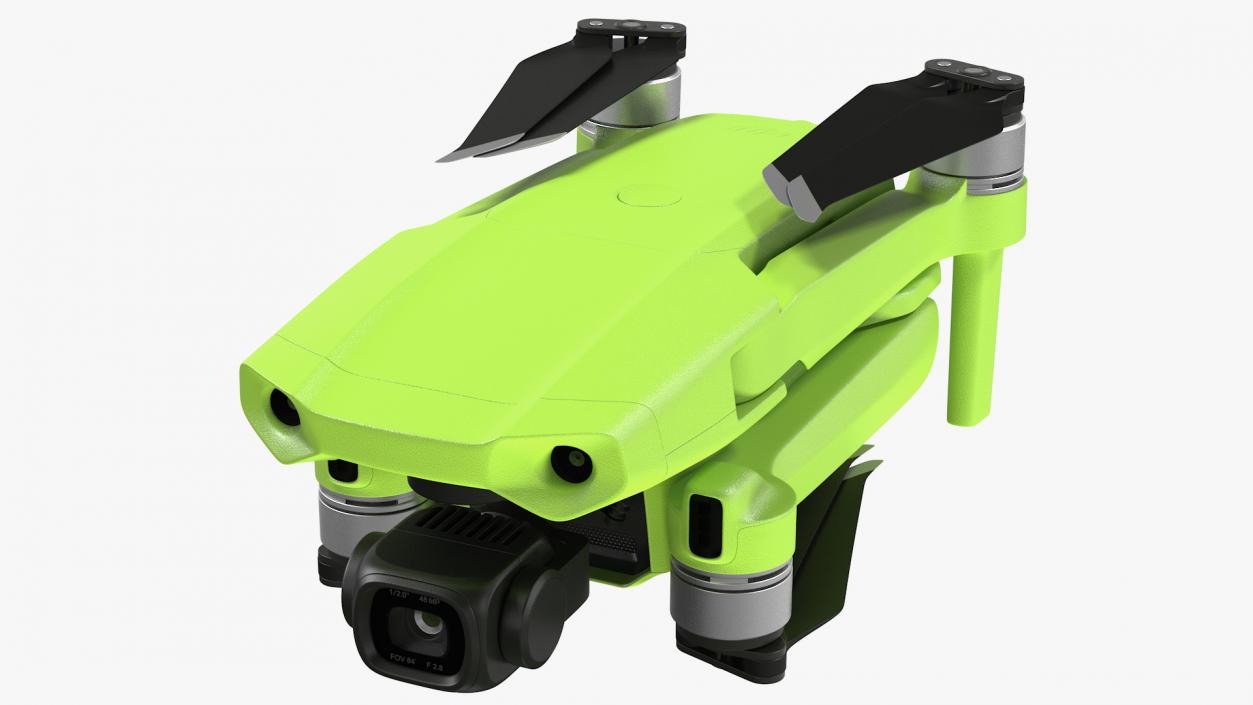 3D model Drone Quadcopter with Camera Folded