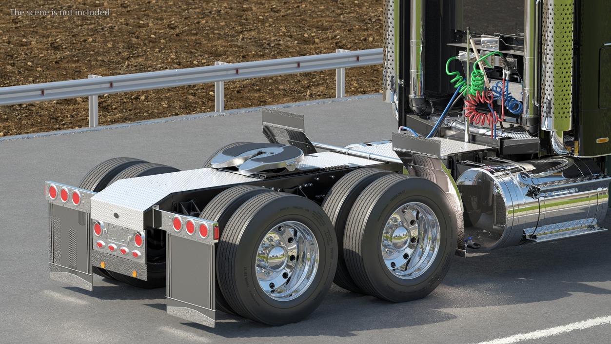 3D model Cabover Truck Rigged