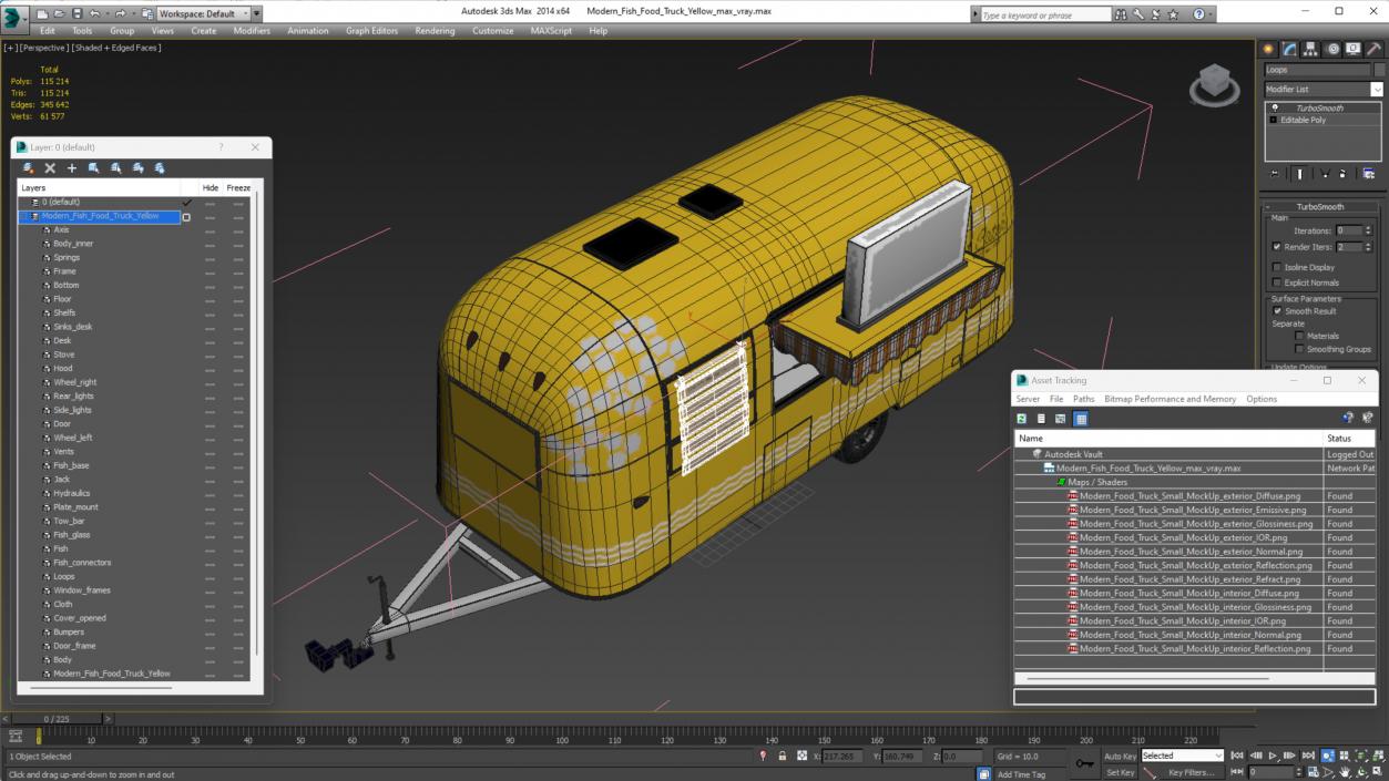 Double Fire Exit Doors with Panic Bar 3D