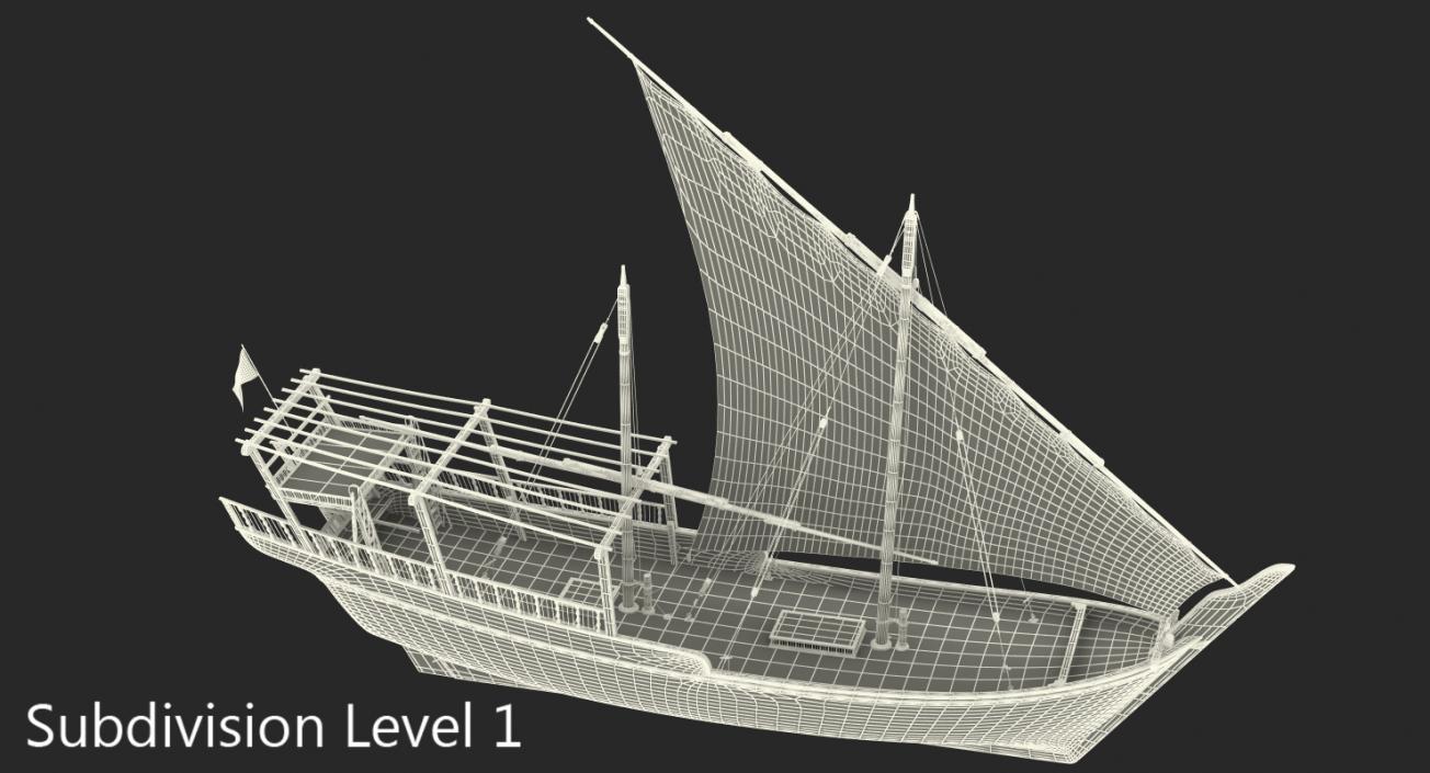 Qatar Traditional Boat 3D