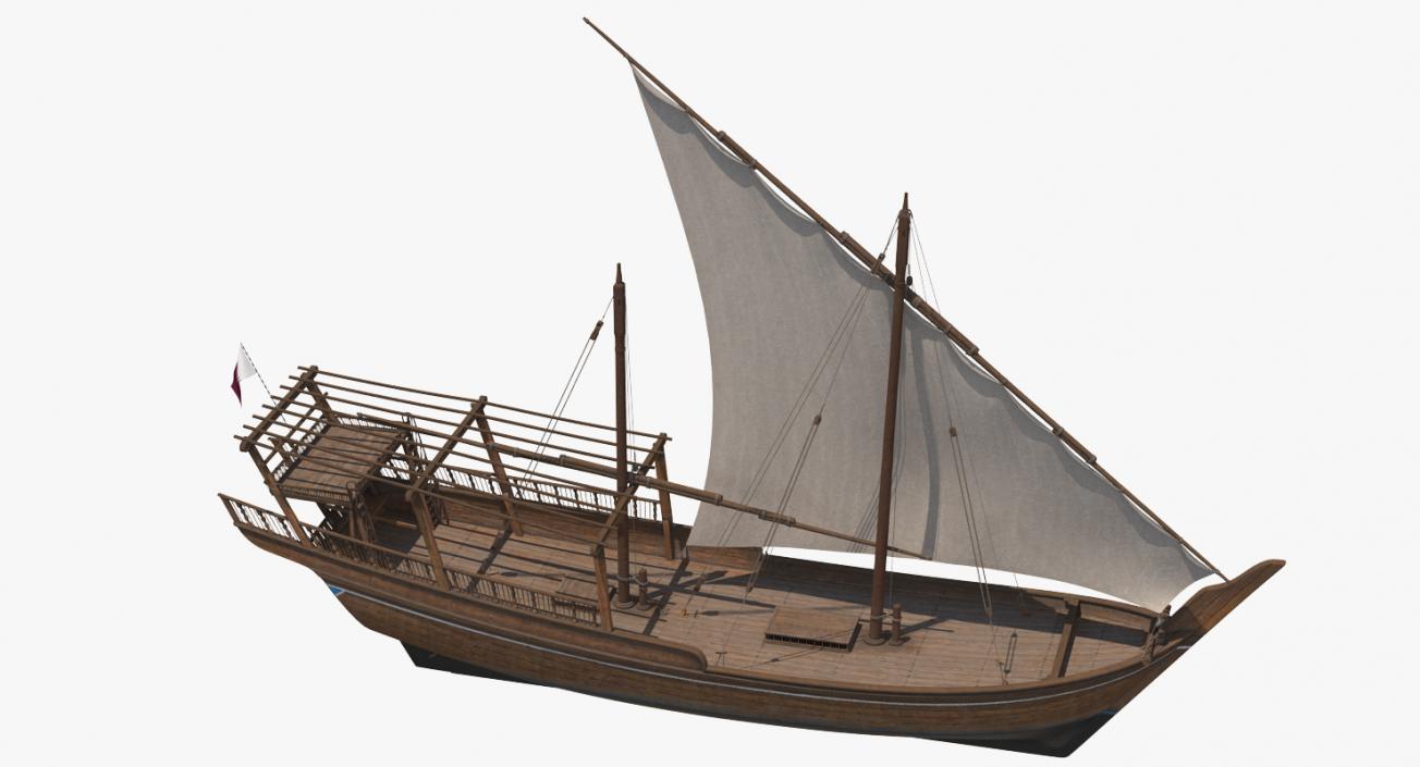 Qatar Traditional Boat 3D