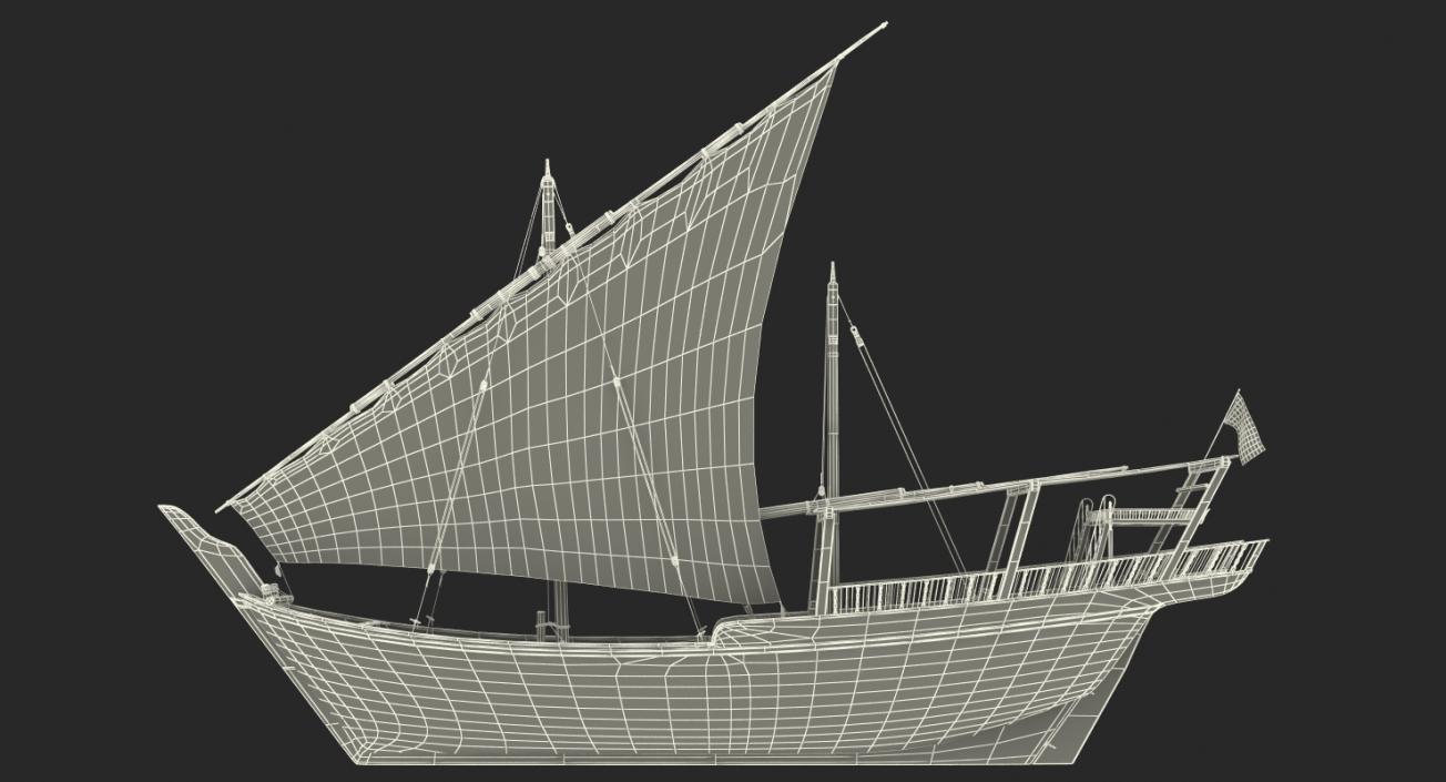 Qatar Traditional Boat 3D