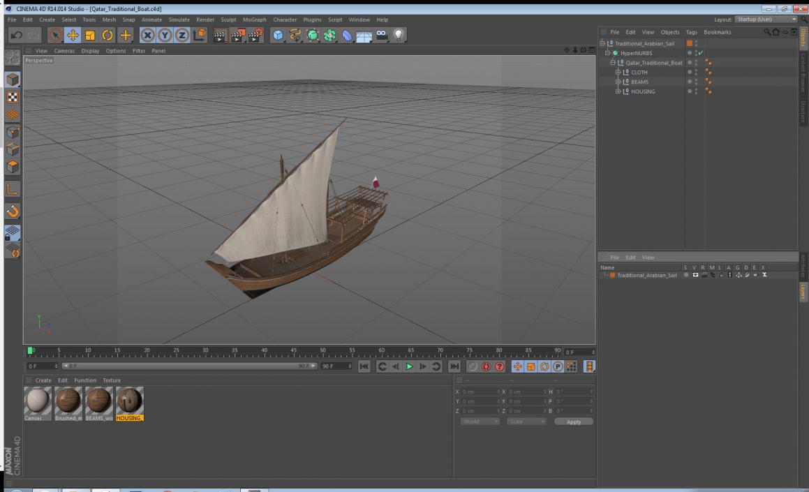 Qatar Traditional Boat 3D