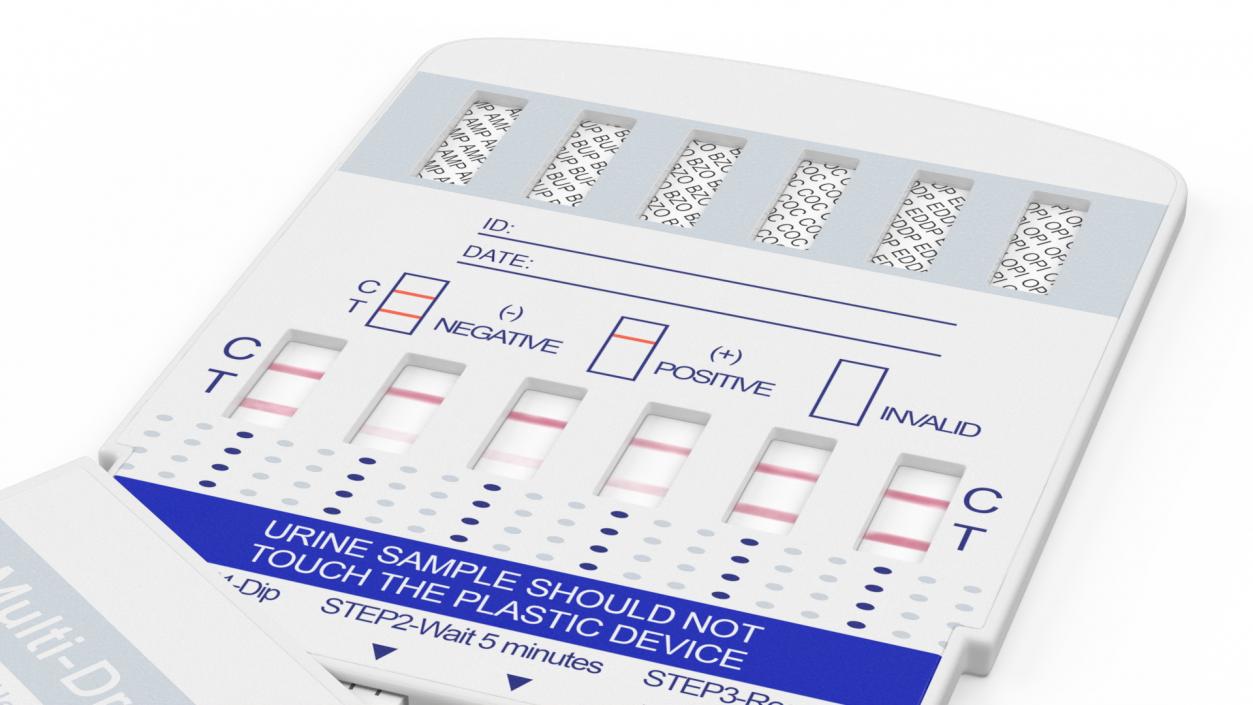 3D One Step Drug Testing Kit Used1