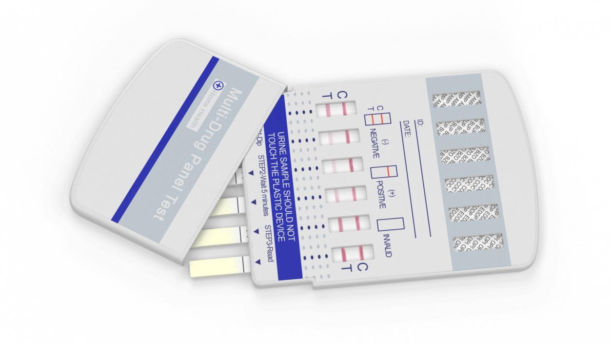 3D One Step Drug Testing Kit Used1