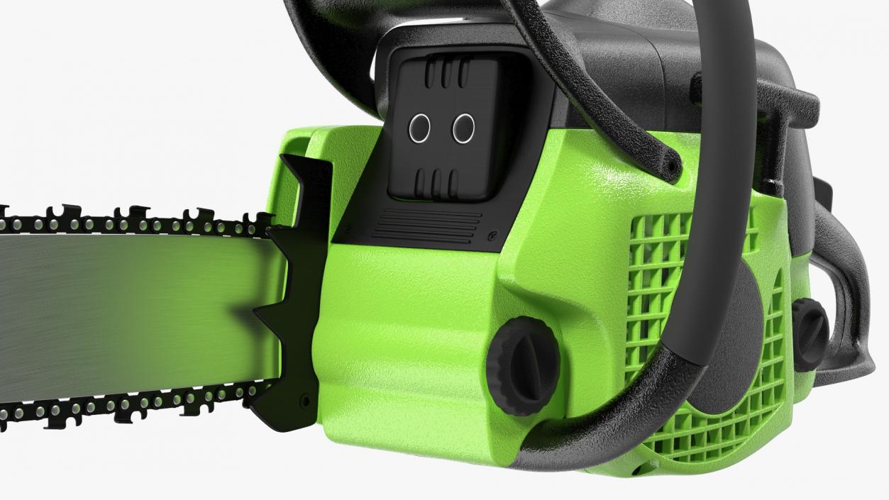 3D Gas Chainsaw Green Case model