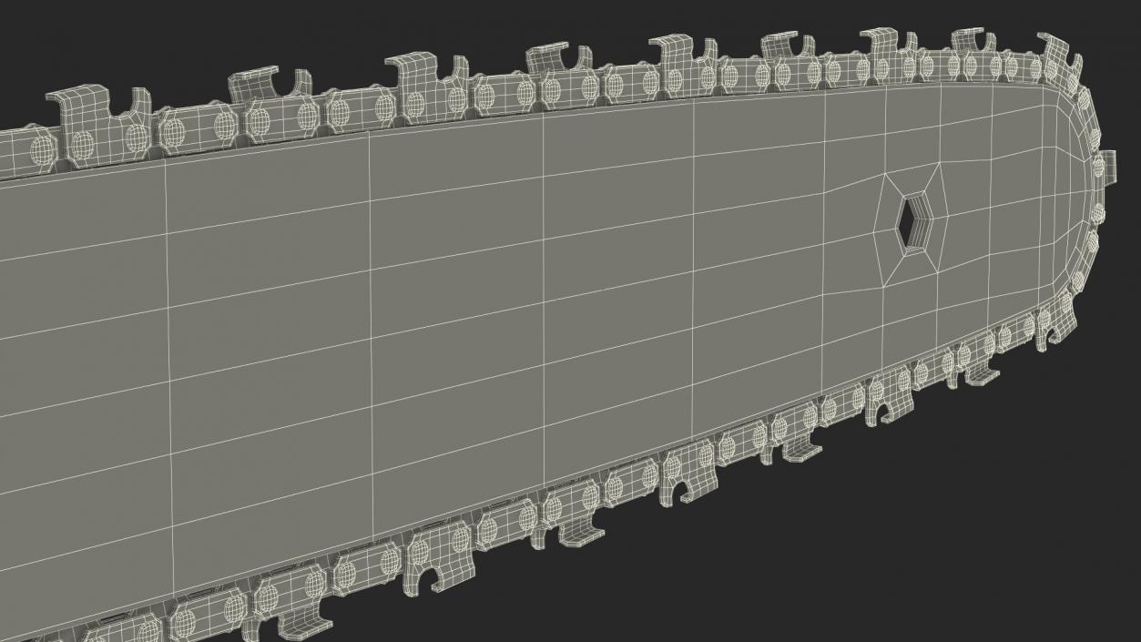 3D Gas Chainsaw Green Case model