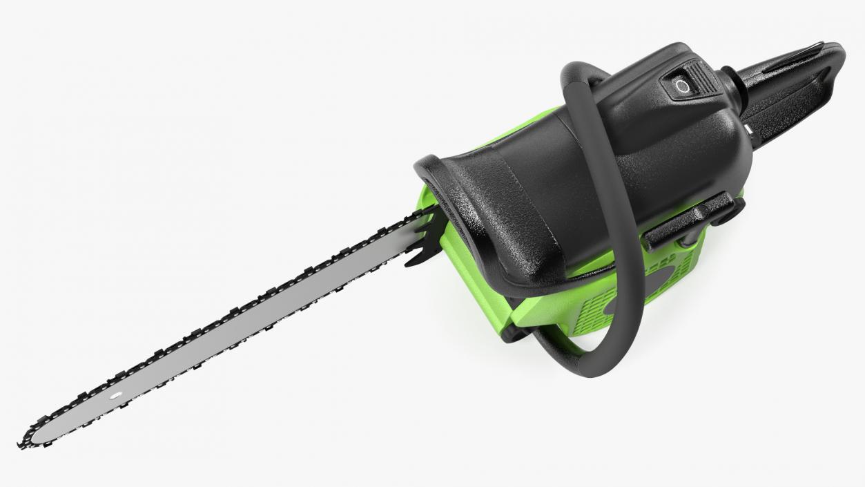 3D Gas Chainsaw Green Case model