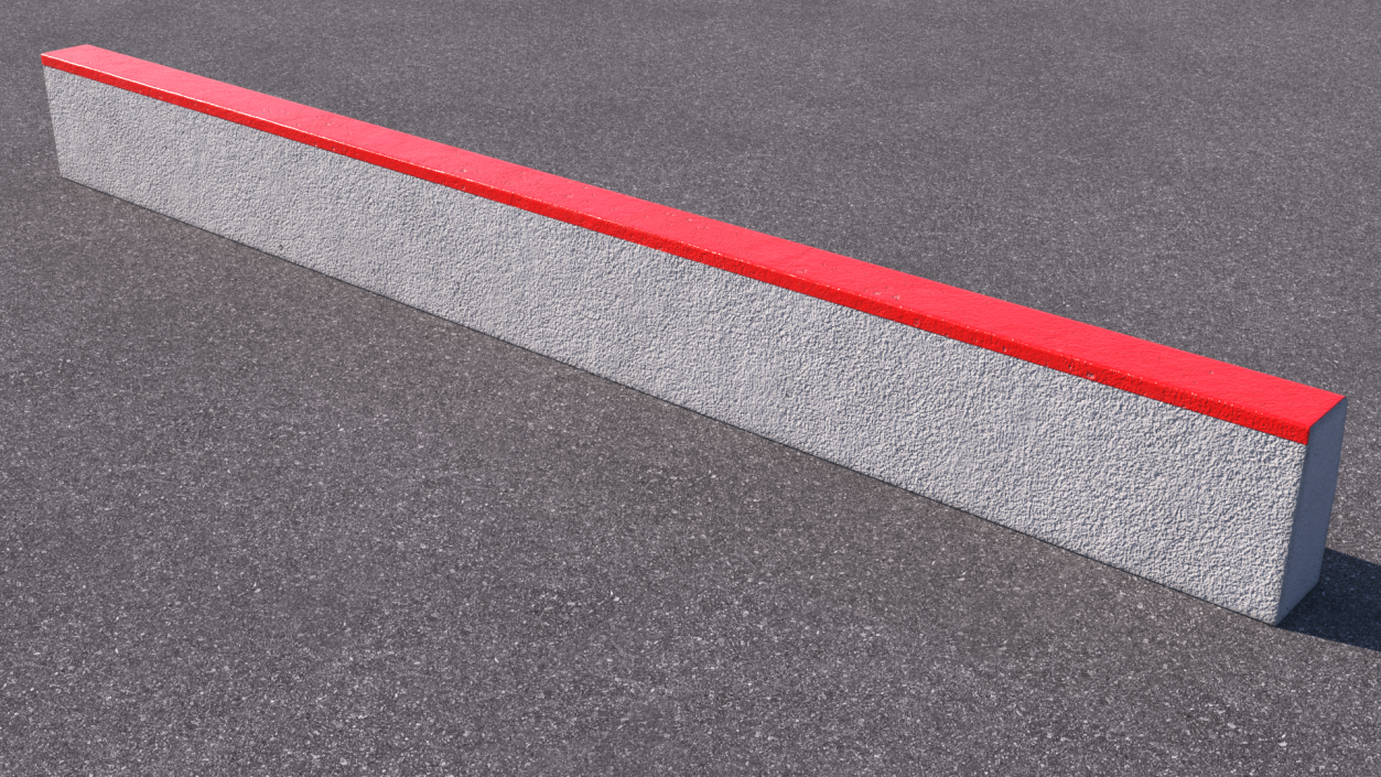 3D Curb 3m Red