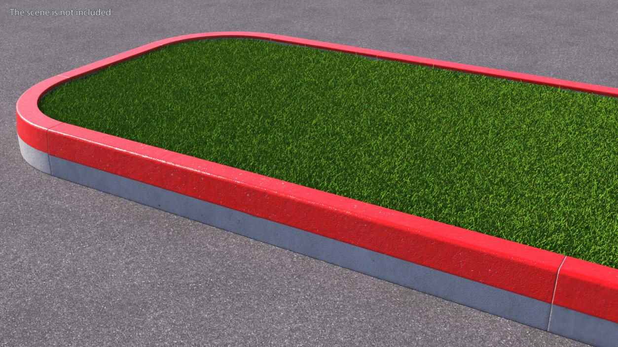 3D Curb 3m Red