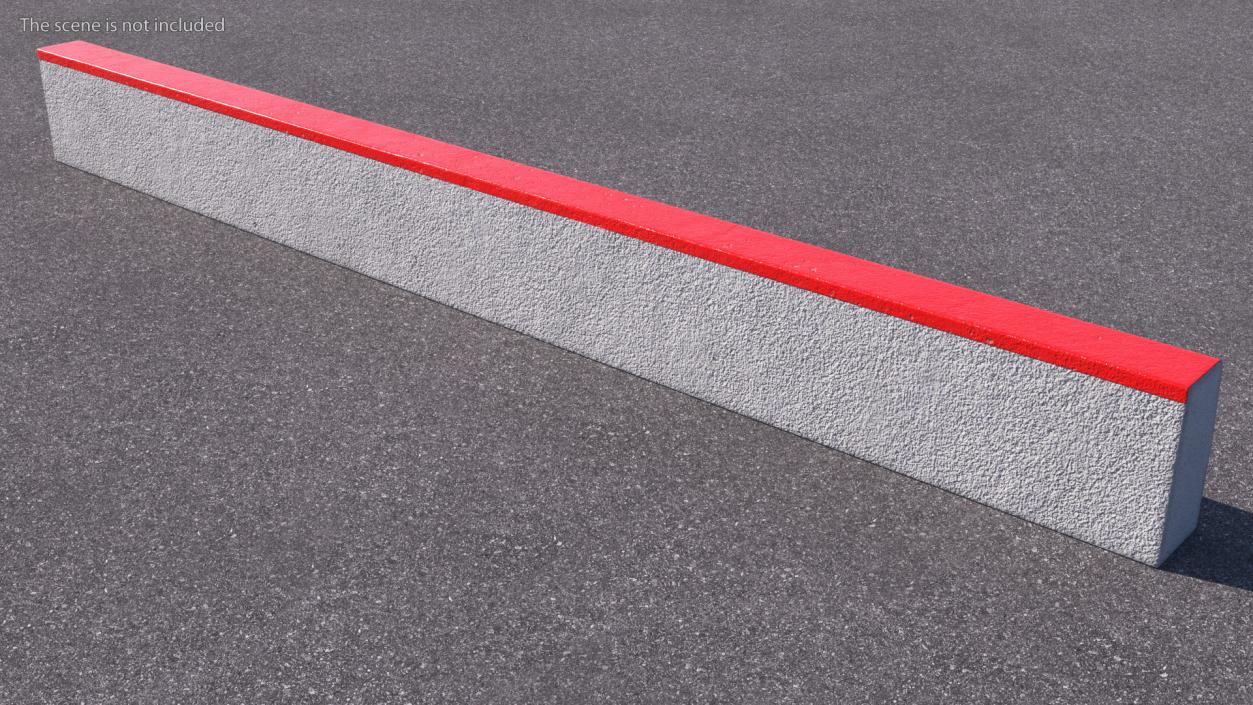 3D Curb 3m Red