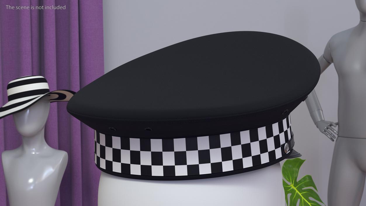 3D British Police Force Peaked Cap